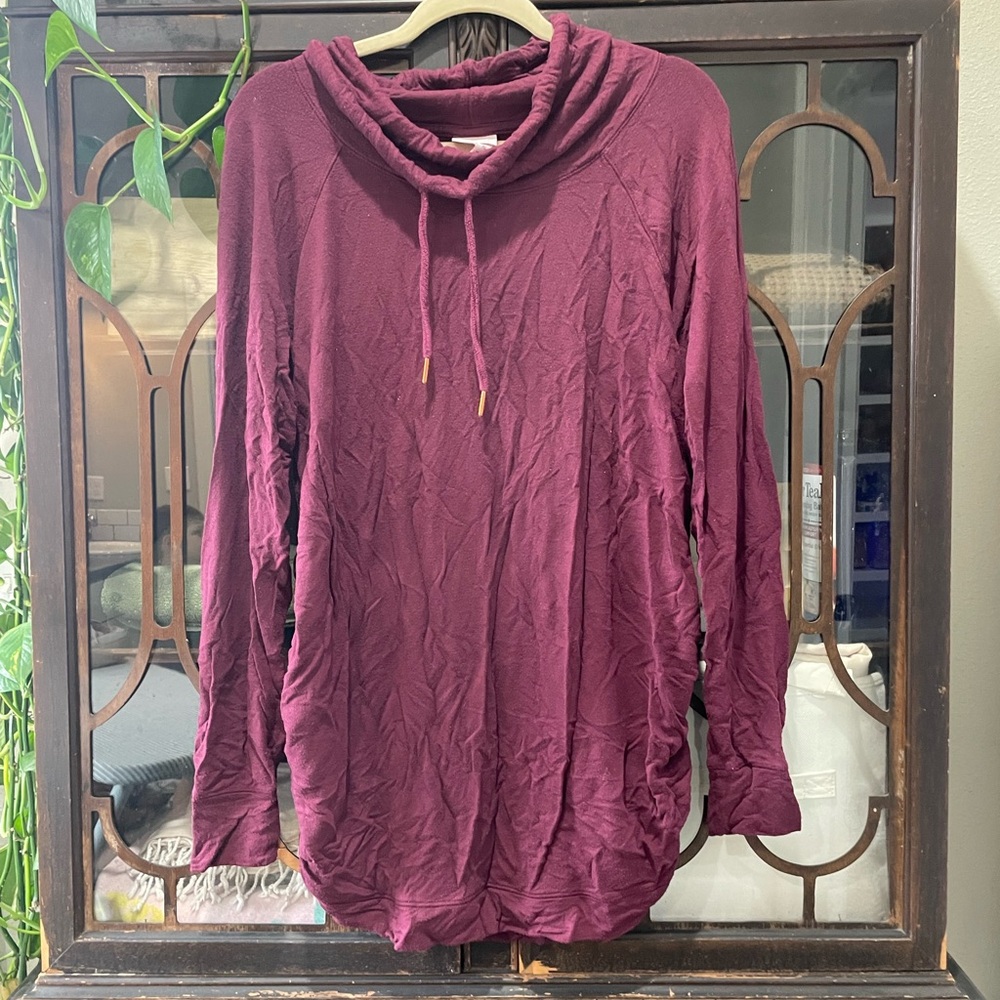 Isabel Maternity by Ingrid & Isabel Plum Long Sleeve Top